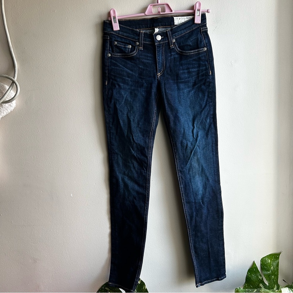 rag & bone Deep Indigo Skinny Jeans